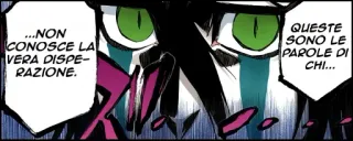 👿 ...NON
CONOSCE LA
VERA DISPE-
RAZIONE.
QUESTE
SONO LE
PAROLE DI
CHI... Komiks, Manga, Tekst, Włoski whatsapp sticker