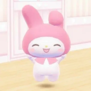 😋 My Melody My Melody, Sanrio, lindo, kawaii, dibujos animados, rosa telegram sticker