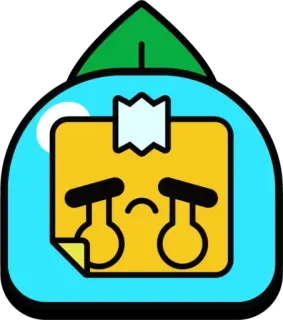 😔 emoji, triste, pianto, sticker, giallo, cartone animato whatsapp sticker