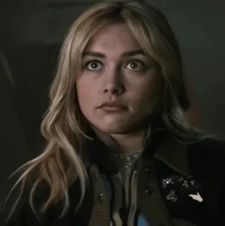😐 Yelena Belova Black Widow Yelena Belova, Viuda Negra, Florence Pugh, Marvel, Personaje, Película, Espía whatsapp sticker