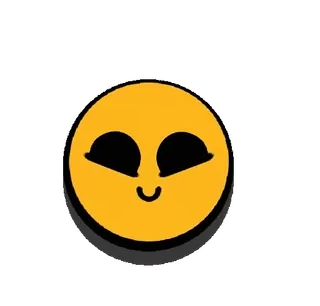 🥰 amarillo, cara, emoji, sonrisa, lindo, simple whatsapp sticker