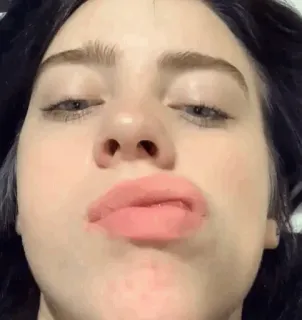 ✨ Billie Eilish chanteur, pop star, célébrité, portrait, Billie Eilish, musicien telegram sticker