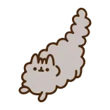 👋 cat, cute, cartoon, animal, fluffy, walking telegram sticker