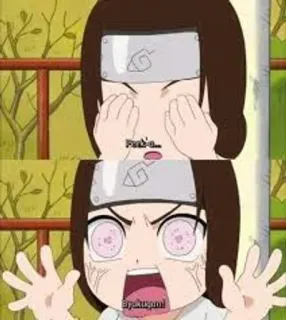 🌟 Neji Hyuga Naruto Byakugan! Anime, Naruto, Byakugan, Personaje, Pegatina whatsapp sticker