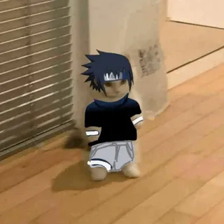 🐈 Sasuke Naruto gato, anime, engraçado, meme, sasuke, naruto, humor telegram sticker