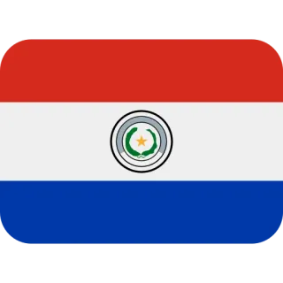 🇵🇾 bandera, Paraguay, Sudamérica, bandera nacional, país telegram sticker