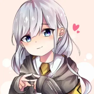 😙 anime, girl, cute, cartoon, manga telegram sticker
