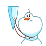 Snowman telegram stickers
