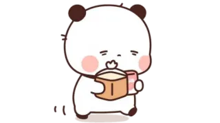 🫖 Panda, Dibujos animados, Lindo, Kawaii, Oso, Animal telegram sticker