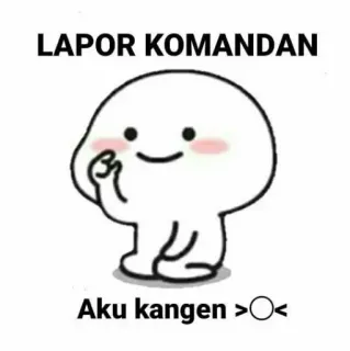 ☺️ LAPOR KOMANDAN
Aku kangen >O< 귀여운, 캐릭터, 카와이, 사랑, 하트, 만화 telegram sticker