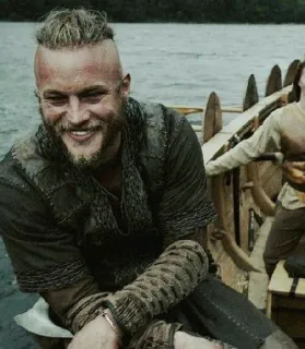 🩸 Ragnar Lothbrok Vikings ラグナル, ヴァイキング, 歴史ドラマ, トラヴィス・フィメル, テレビシリーズ, 戦士 telegram sticker