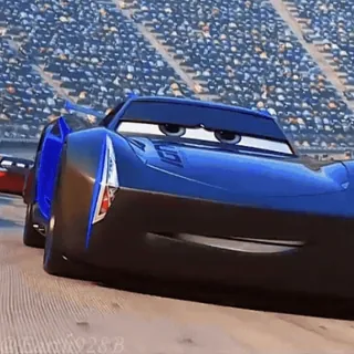 😘 Jackson Storm Cars 3 car, race, disney, pixar, animated whatsapp sticker