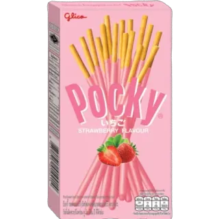 🫥 POCKY
いちご
STRAWBERRY FLAVOUR Pocky, strawberry, Japanese snack, Glico, strawberry flavour, food telegram sticker
