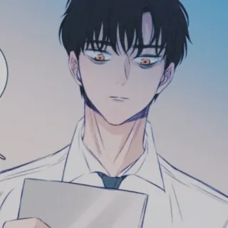 ➿ Anime, Manga, Manhwa, Masculino, Personaje, Dibujo, Arte telegram sticker