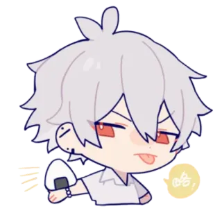 😛 略。 Anime, Kartun, Manga, Lucu telegram sticker