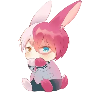 🥰 Shoto Todoroki My Hero Academia Anime, Króliczek, Słodkie, Shoto Todoroki, My Hero Academia, Fanart telegram sticker