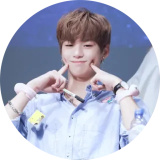 😘 kpop, idol, pria, imut, orang, potret whatsapp sticker
