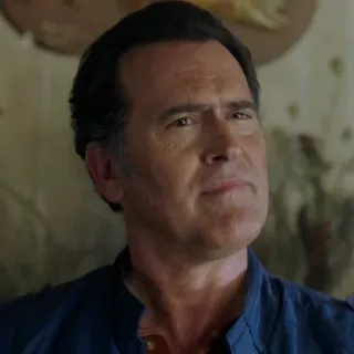 🤠 Ash Williams Evil Dead Эш Уильямс, Зловещие мертвецы, Ужасы, Брюс Кэмпбелл, Киноперсонаж telegram sticker