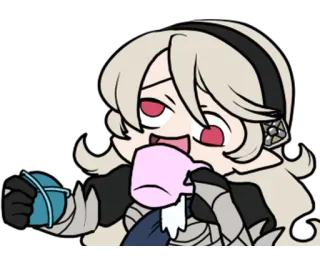 Anime Smug @Nekosticker whatsapp stickers