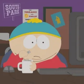 👍 Eric Cartman South Park cartoon, eric cartman, comedy, tv show, animation whatsapp sticker
