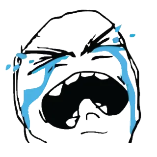 😭 menangis, sedih, emosi, berkaca-kaca, tertekan telegram sticker