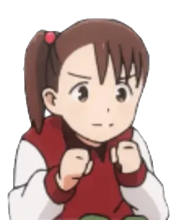 😠 Anime, Gadis, Marah, Kartun, Karakter, Ilustrasi whatsapp sticker