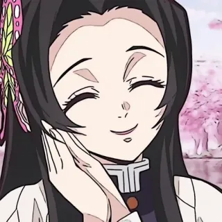 🌸 Kanao Tsuyuri Demon Slayer Anime, Garota, Demon Slayer, Kanao Tsuyuri, Personagem, Sorrindo telegram sticker