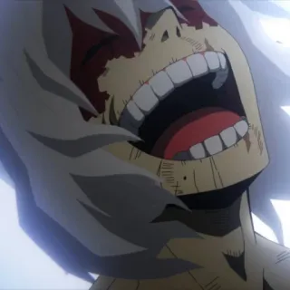 😄 Tomura Shigaraki My Hero Academia アニメ, 悪役, 悪, 死柄木, 死柄木弔 telegram sticker