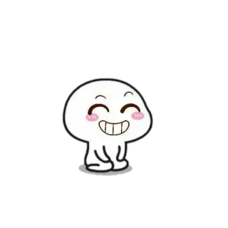 😁 felice, cartoni animati, sorriso, carino, kawaii, blob telegram sticker