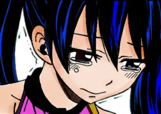 😢 Anime, Weinend, Traurig, Charakter, Cartoon, Mädchen telegram sticker