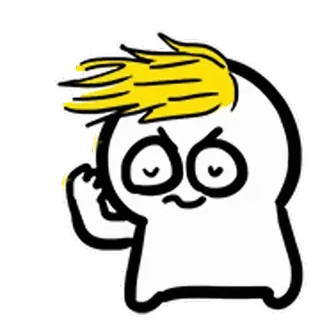 😃 Cartoon, Figur, Obszöne Geste, Illustration whatsapp sticker