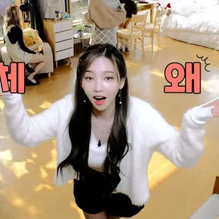 🎞 왜 셰 donna, coreana, carina, ragazza, espressione telegram sticker
