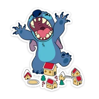 🍩 Stitch Lilo & Stitch, Cartone animato, Alieno, Disney, Personaggio telegram sticker