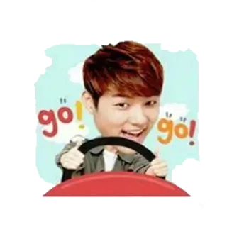 😊 go! go! dirigindo, vai, joinha, incentivo, positivo telegram sticker