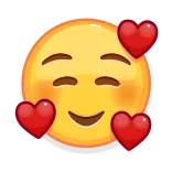 🥰 эмодзи, сердце, любовь, улыбка, лицо, счастье whatsapp sticker