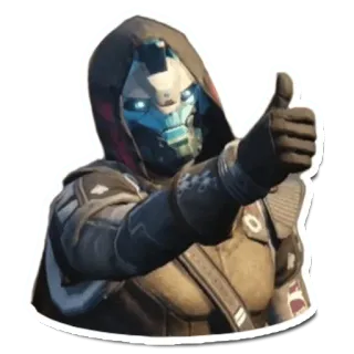 👍 Cayde-6 Destiny cayde, destiny, jempol, video game, pemburu telegram sticker