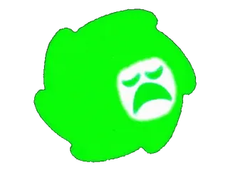 🤩 Blob, Traurig, Gesicht, Grün, Emotion telegram sticker