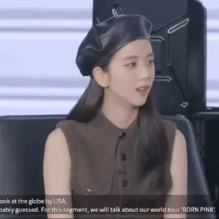 🕊 Lisa Born Pink mok at the globe by LISA,
Dably guessed. For this segment, we will talk about our world tour 'BORN PINK'. kpop, music, world tour, Blackpink, Jisoo telegram sticker