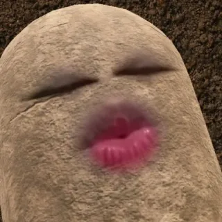 🥔 kuss, kartoffel, lippen, lustig whatsapp sticker