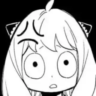 🥜 Anya Forger Spy × Family Anime, Manga, Anya Forger, Spy x Family, Cartoon, Ausdruck, Lustig telegram sticker