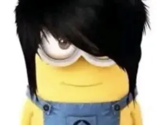 💬 Minion Миньон, Мультфильм, Эмо, Смешные, Персонаж telegram sticker