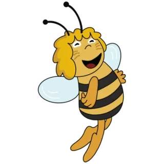 💃 Maya 蜜蜂, 卡通, 动物, 昆虫, 玛雅蜜蜂, 动画 telegram sticker