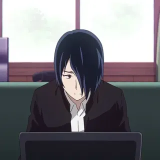 😒 Yu Ishigami Kaguya-sama: Love Is War 애니메이션, 캐릭터, 이시가미, 이시가미 유, 카구야 님은 고백받고 싶어, 노트북 whatsapp sticker