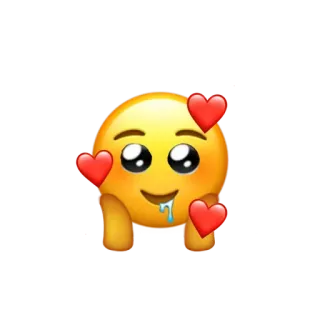 🤤 emoji, herzen, liebe, sabbern, süß telegram sticker