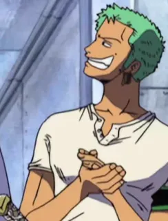 🌊 Zoro One Piece Anime, Manga, Schwertkämpfer, Pirat, Strohhutpiraten telegram sticker