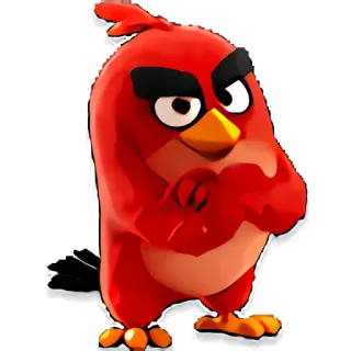 🦇 Red Angry Birds angry birds, rouge, dessin animé, oiseau, personnage telegram sticker
