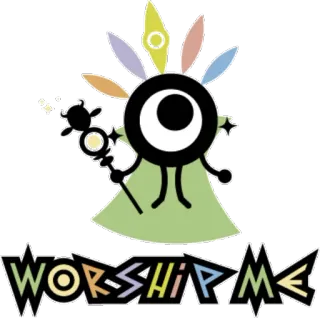 👑 WORSHIP ME worship, cute, god, religion telegram sticker