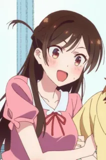 ❤️ Chizuru Ichinose Rent-A-Girlfriend Anime, Mignon, Rent-a-Girlfriend, Chizuru Ichinose, Dessin animé, Femme whatsapp sticker