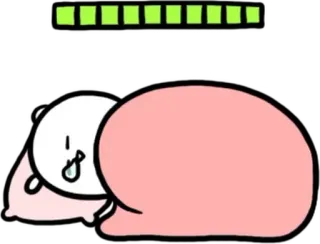 😴 dormire, carino, personaggio, assonnato, coperta, cartone animato telegram sticker