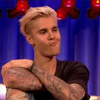 😐 Justin Bieber celebrità, cantante, musicista, ritratto, justin bieber telegram sticker